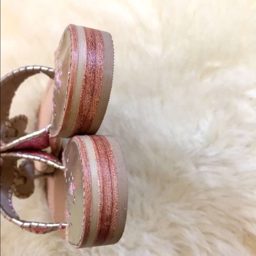 Jack Rogers Pink & Silver Genevieve Thong Sandals - Picture 6 of 7
